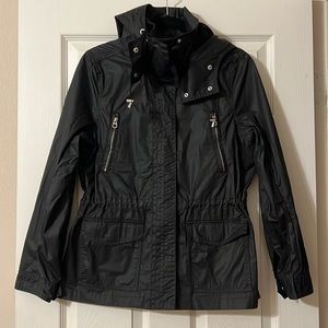 H&M L.O.G.G Black Railroad Stripe Anorak Jacket